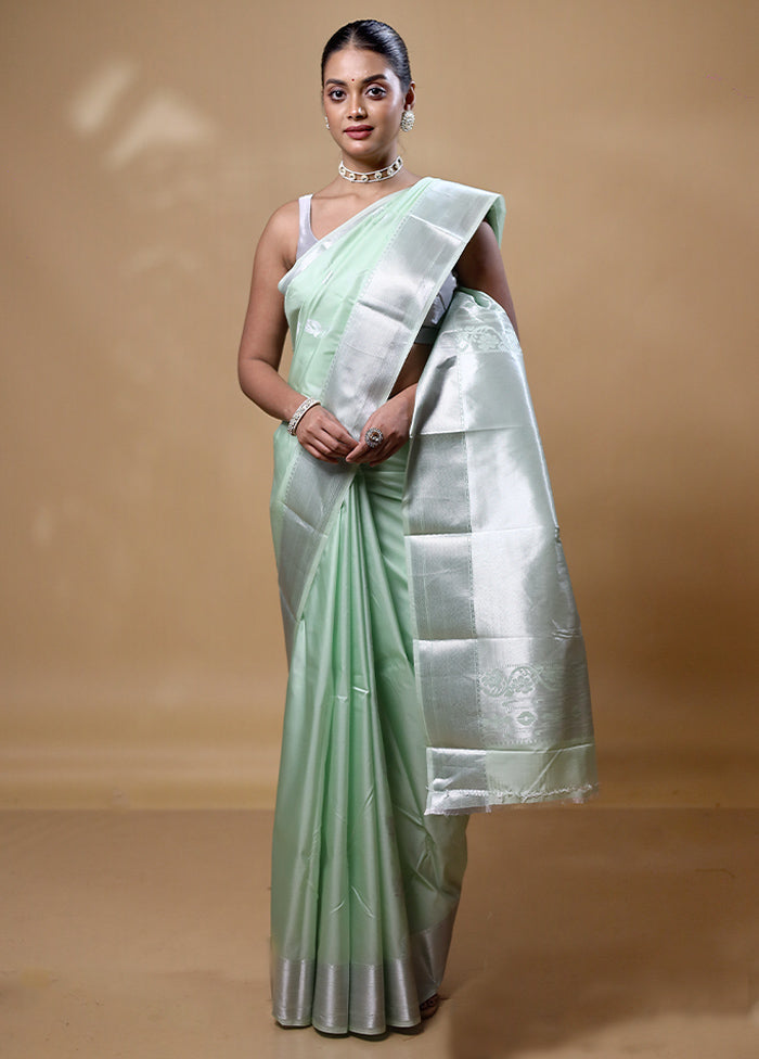 Green Kanjivaram Silk Saree With Blouse Piece Discount Manchester