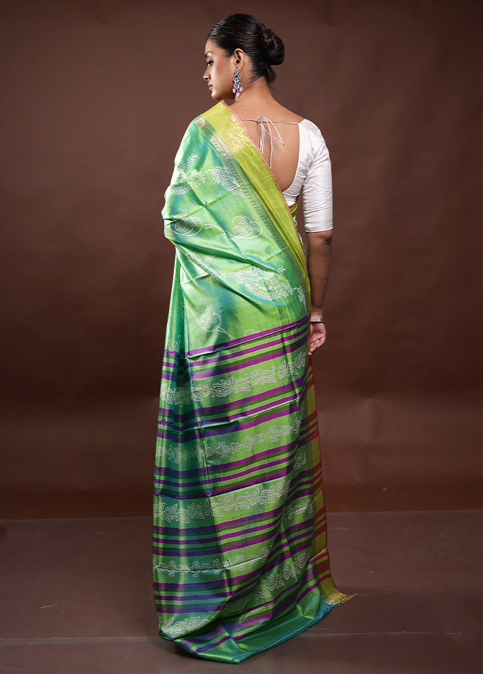 Green Pure Bishnupuri Silk Saree Without Blouse Piece Websites For Sale