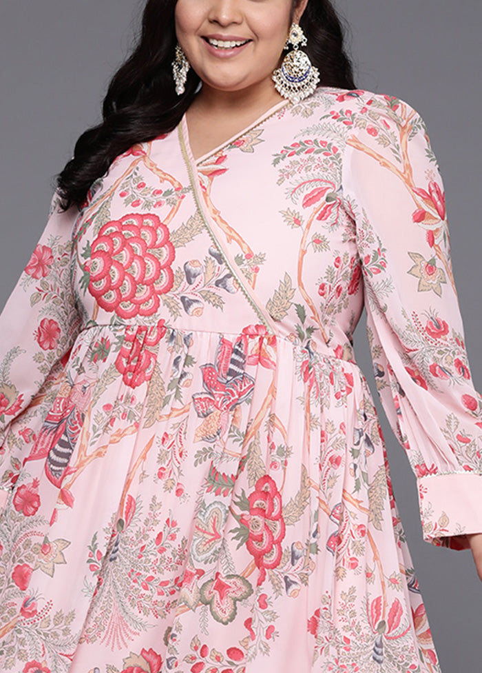 Pink Readymade Georgette Indian Dress Factory Outlet Cheap Online