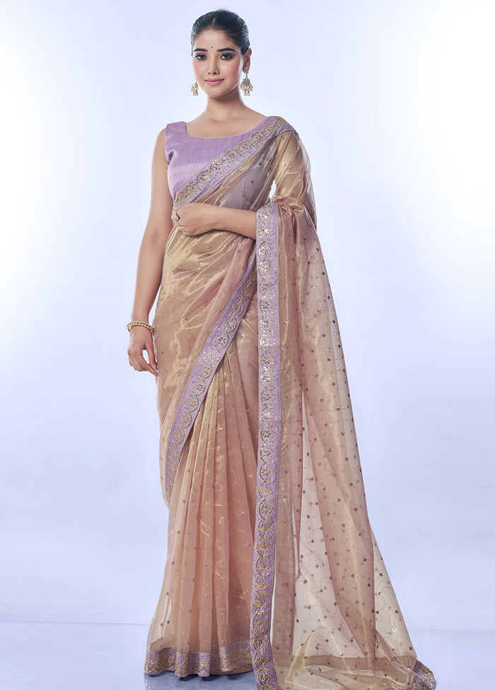 Purple Net Saree With Blouse Piece Buy Cheap Countdown Package