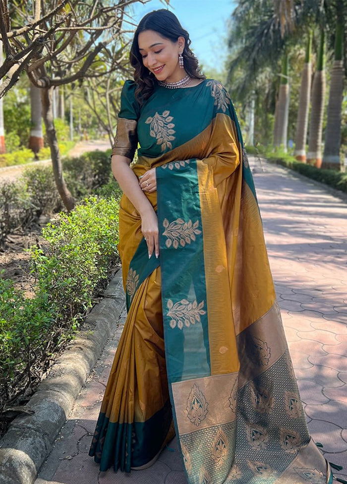 Multicolor Banarasi Silk Saree With Blouse Piece Free Shipping Genuine