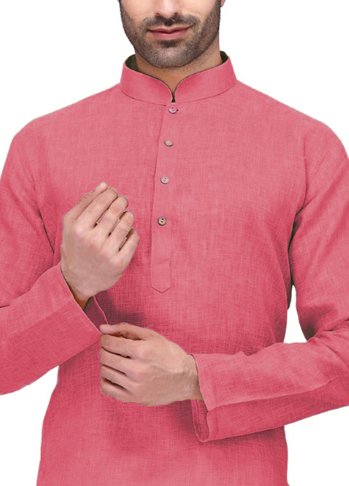 Peach Cotton Kurta And Pajama Set Outlet Nicekicks