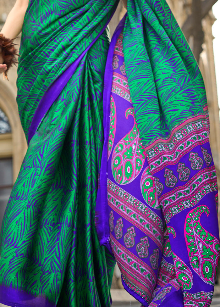 Multicolor Satin Silk Saree With Blouse Piece Free Shipping Inexpensive