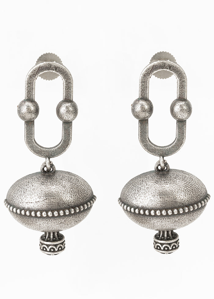 Silver Brass Antique Earrings Order Cheap Online