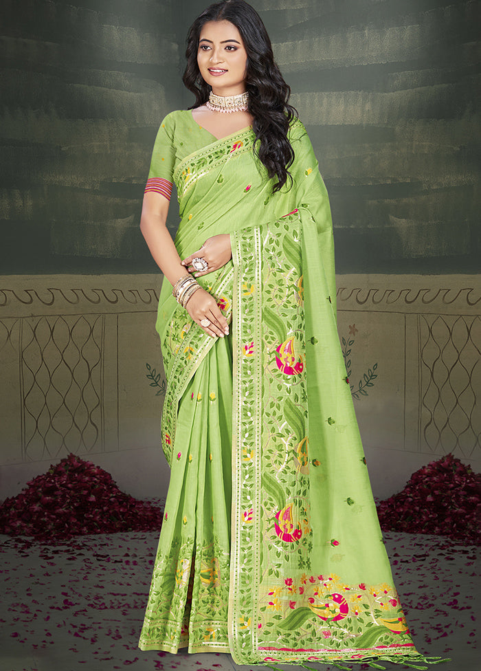 Multicolor Cotton Saree With Blouse Piece Sale Affordable