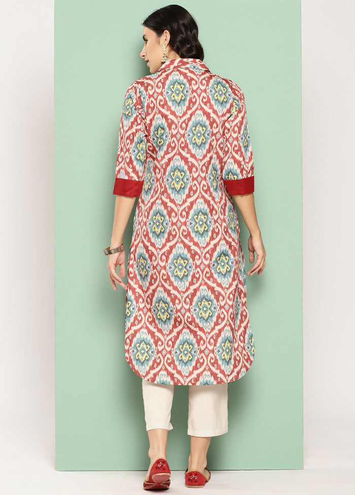 Red Readymade Silk Kurti Free Shipping Sale Online