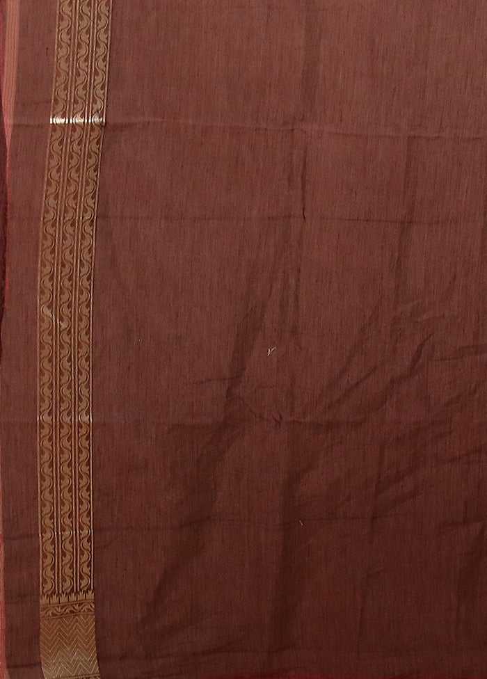 Wine Kora Silk Saree With Blouse Piece Cheap Sale Manchester