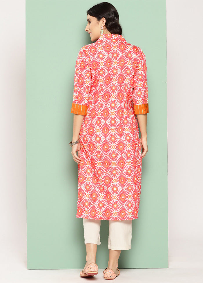 Orange Readymade Silk Kurti Cheap Sale Eastbay