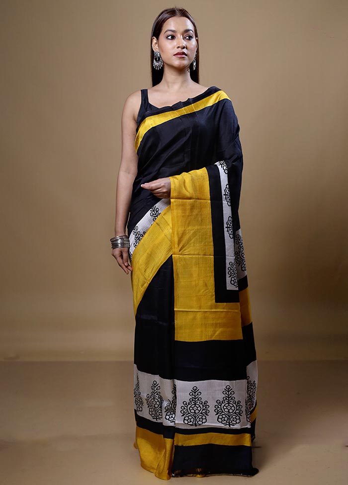 Back Printed Pure Silk Saree Without Blouse Piece Cheap