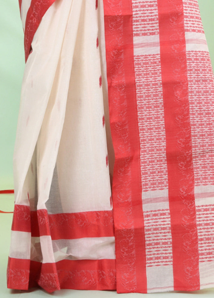 Off White Pure Cotton Foilage Woven Saree Without Blouse Piece Sale Tumblr