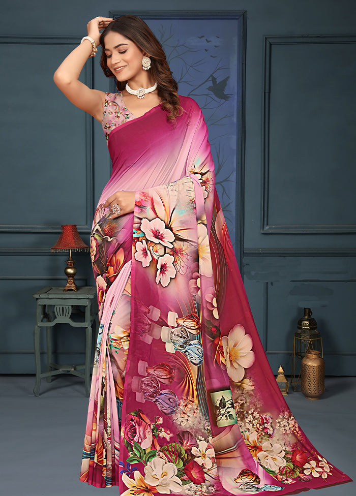 Multicolor Dupion Silk Saree With Blouse Piece Cheap Visit