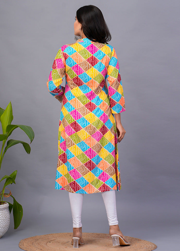 Multicolor Readymade Rayon Kurti Recommend Cheap Online