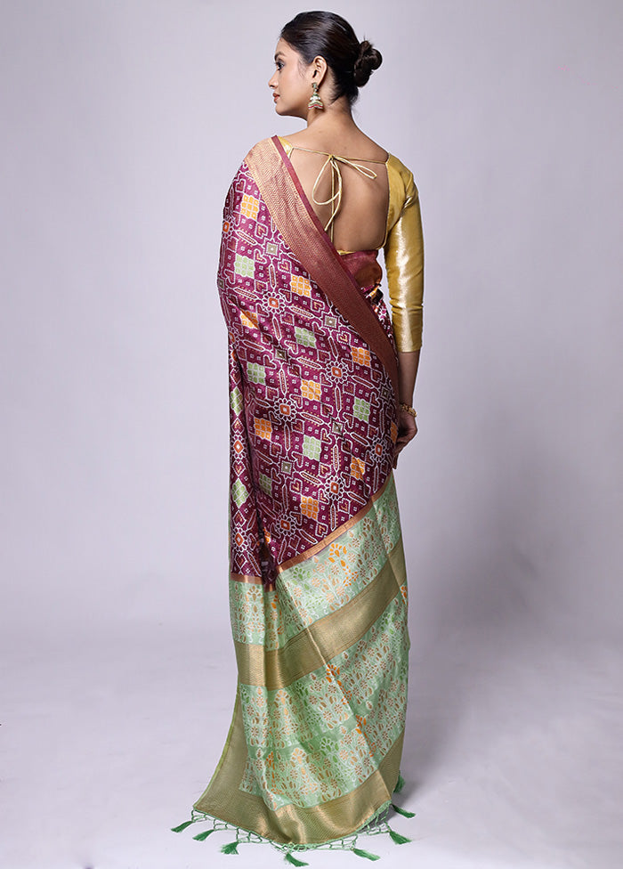 Pink Dupion Silk Saree With Blouse Piece High Quality