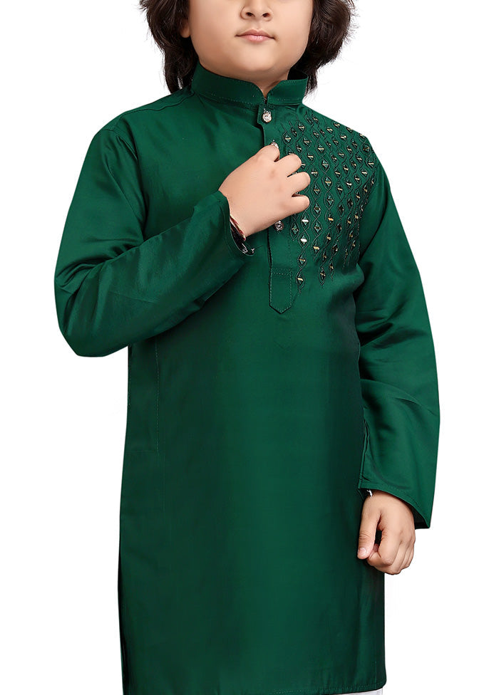 Green Viscose Kurta Pajama Set Cheap Sale Shop