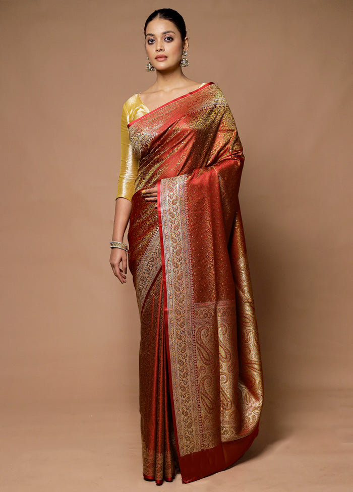 Multicolor Handloom Tanchoi Pure Silk Saree With Blouse Piece Reliable