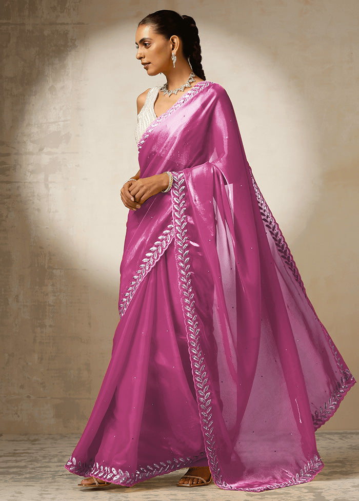 Rani Spun Silk Saree With Blouse Piece How Much Online