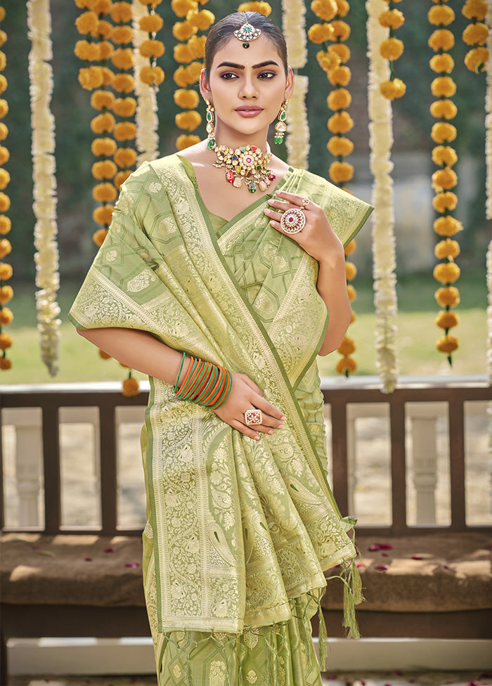 Light Green Satin Silk Saree With Blouse Piece Buy Cheap Visit