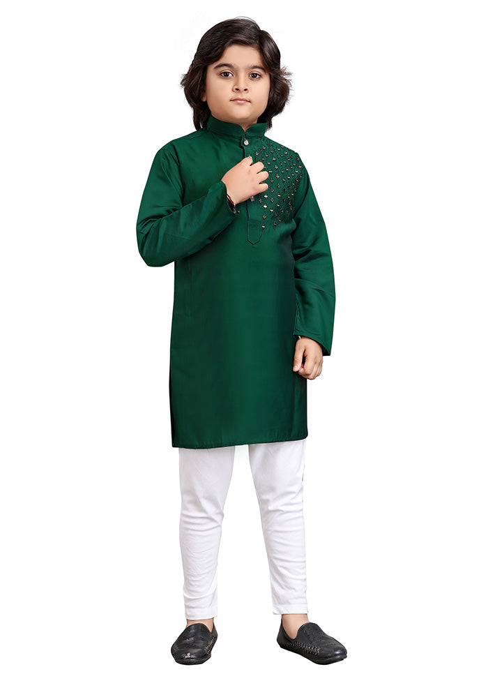 Green Viscose Kurta Pajama Set Cheap Sale Shop