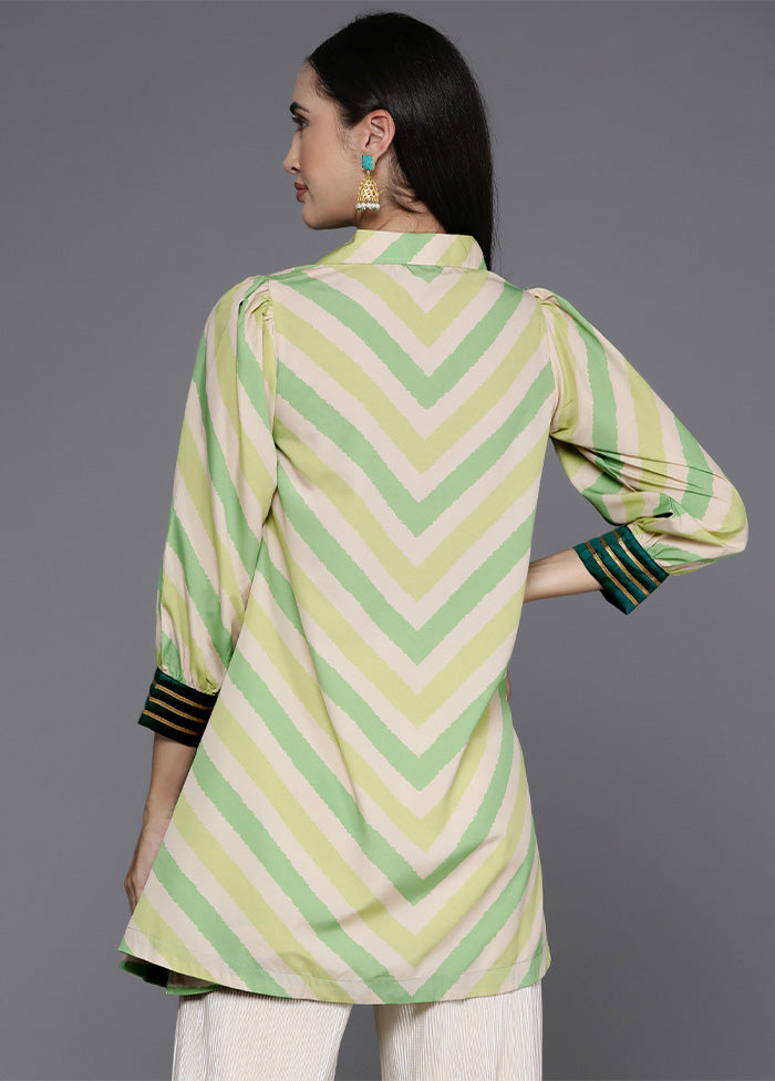 Off White Readymade Polyester Tunic 2025 New Cheap Online