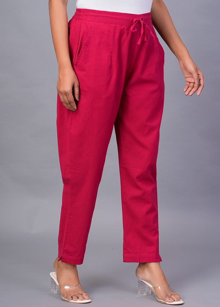 Pink Cotton Festive Pant Best Wholesale Cheap Pice