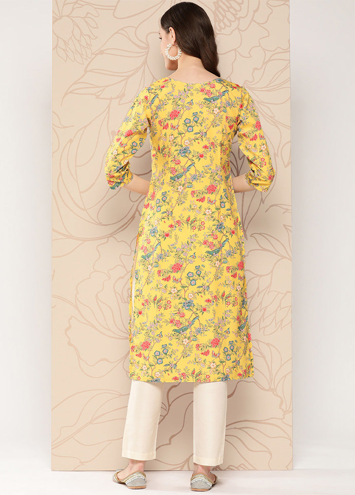 Mustard Readymade Silk Kurti Cheap Sale Genuine