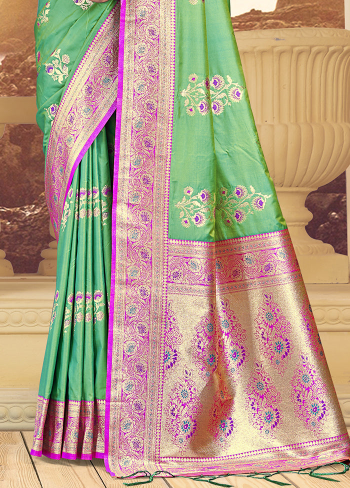 Multicolor Dupion Silk Saree With Blouse Piece Pay With Visa