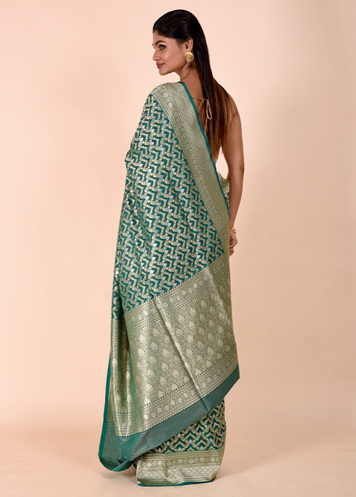 Green Uppada Silk Saree With Blouse Piece 2025 Newest Online