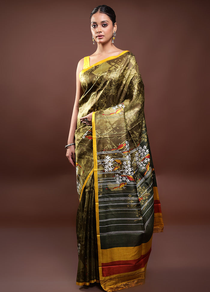 Multicolor Printed Pure Silk Saree Without Blouse Piece Buy Cheap Explore