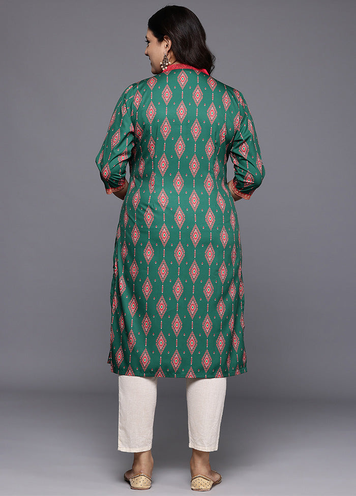 Green Readymade Silk Kurti Big Discount Online