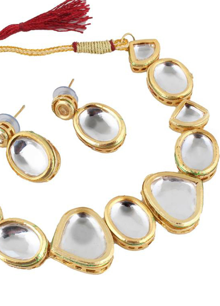 Golden Alloy Jewellery Set Sale Real