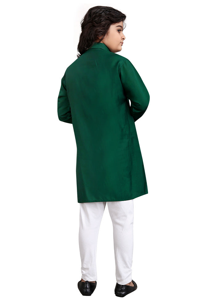 Green Viscose Kurta Pajama Set Cheap Sale Shop