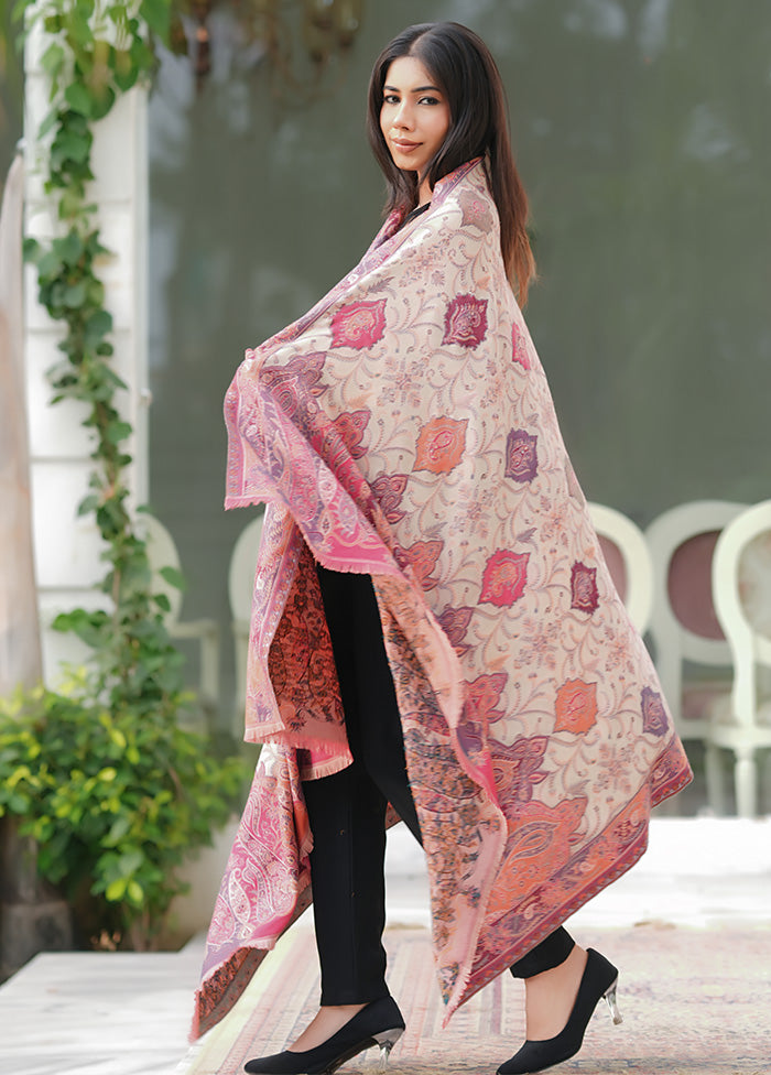 Cream Fine Wool Shawl Newest Online