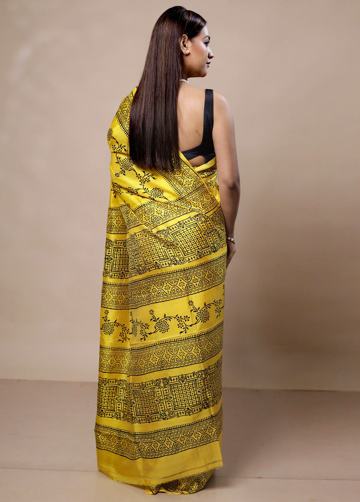 Yellow Pure Bishnupuri Silk Saree Without Blouse Piece Top Quality Online