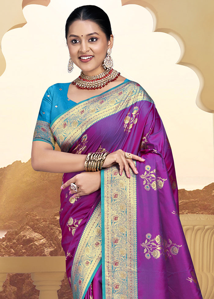 Multicolor Dupion Silk Saree With Blouse Piece Outlet With Credit Card