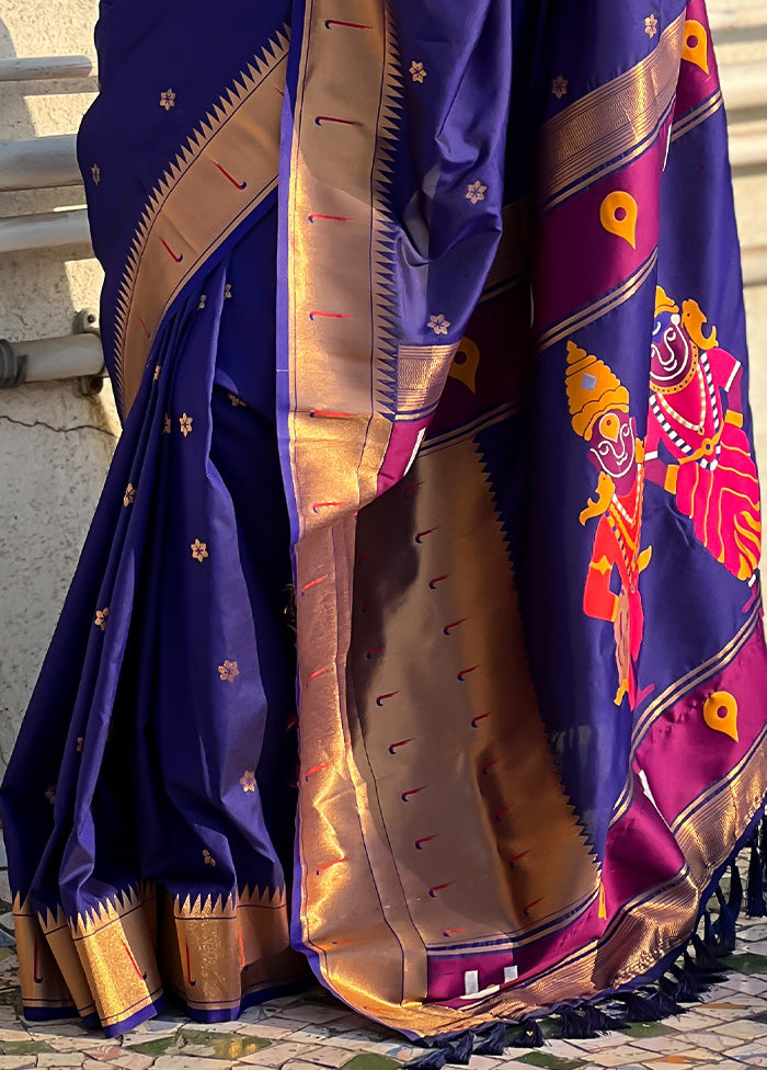 Lavender Spun Silk Saree With Blouse Piece Fashion Style Cheap Online