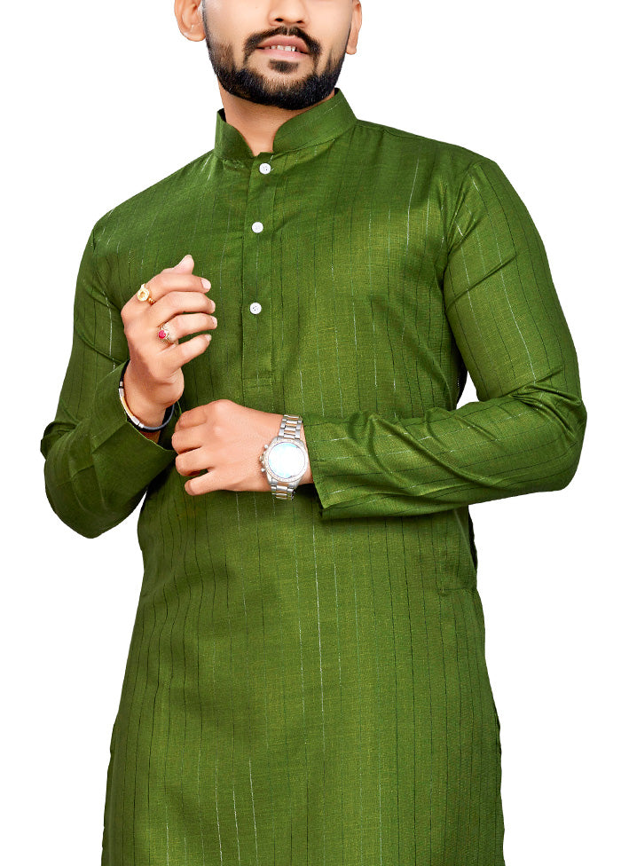 Mehendi Pure Cotton Kurta And Pajama Set Outlet Best Seller