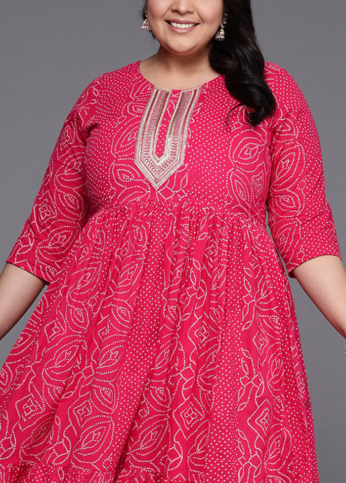 Pink Readymade Cotton Indian Dress Free Shipping With Mastercard