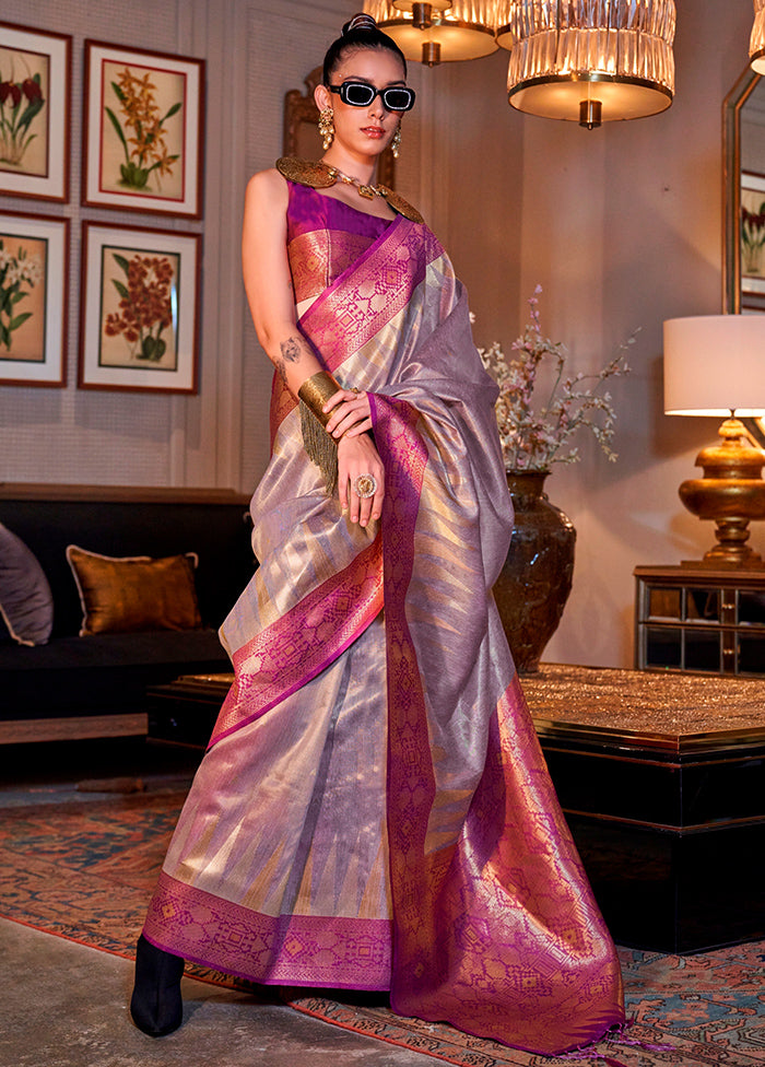 Multicolor Spun Silk Saree With Blouse Piece Clearance Eastbay