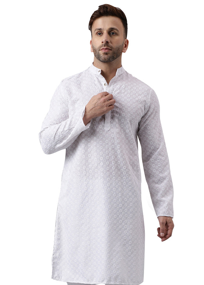 2 Pc White Silk Kurta Pajama Set Outlet The Cheapest