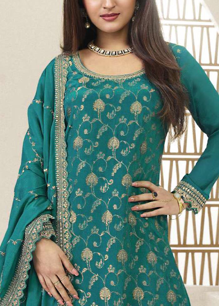 3 Pc Rama Semi Stitched Viscose Suit Set Sale Purchase