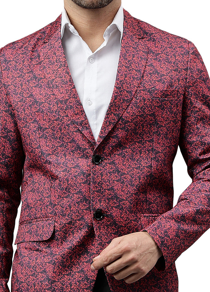 Multicolor Viscose Printed Blazer Free Shipping Cheap Online