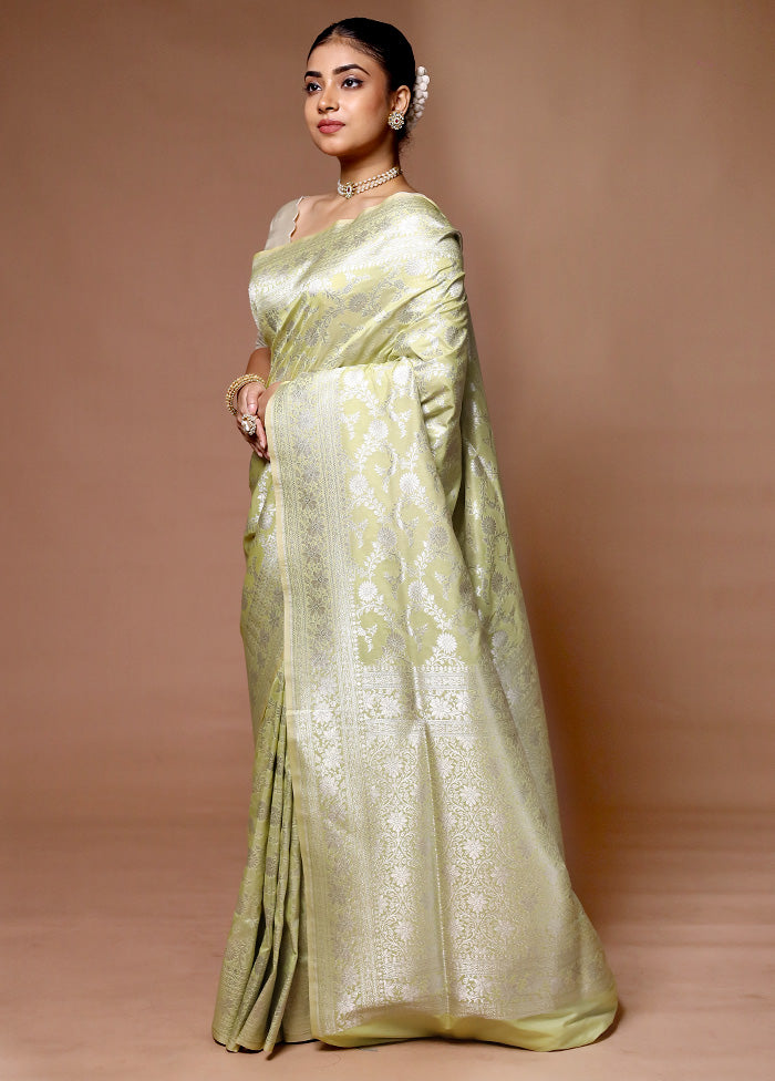 Green Uppada Silk Saree With Blouse Piece Buy Cheap Best