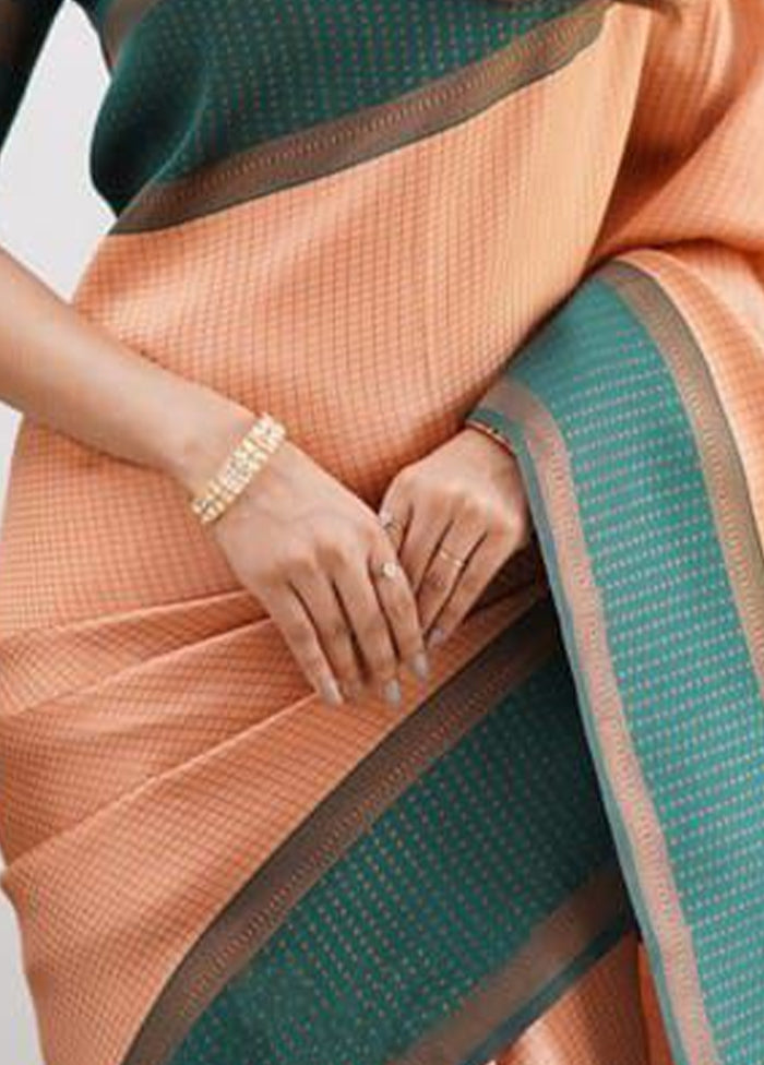 Multicolor Banarasi Silk Saree With Blouse Piece Sale Real