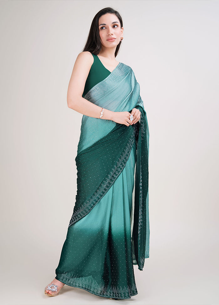 Multicolor Spun Silk Saree With Blouse Piece Discounts Sale Online