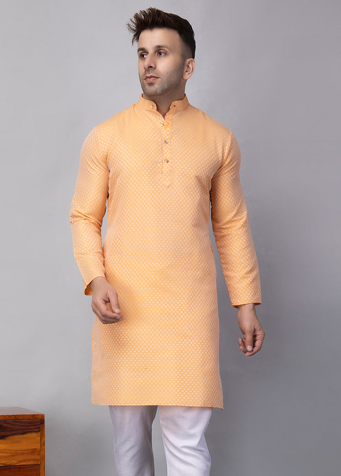 2 Pc Lemon Viscose Kurta Pajama Set Best Sale Cheap Pice