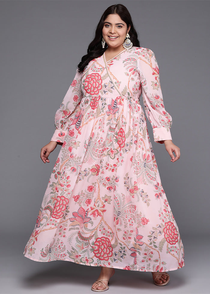 Pink Readymade Georgette Indian Dress Factory Outlet Cheap Online