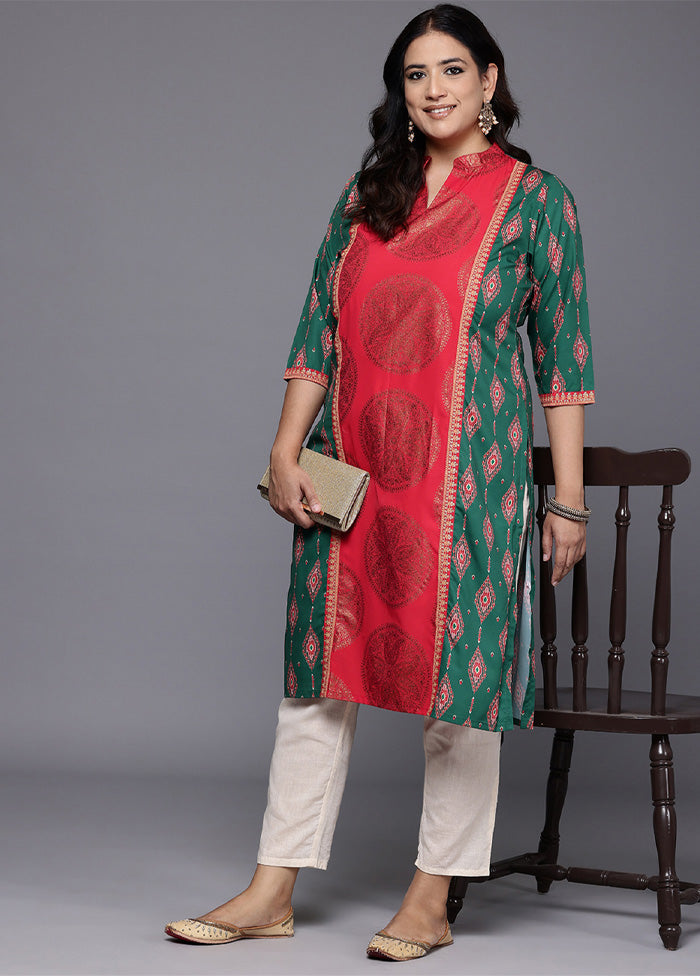 Green Readymade Silk Kurti Big Discount Online