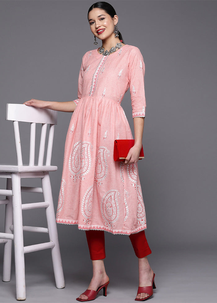 Pink Pure Readymade Cotton Kurti Fast Delivery Online