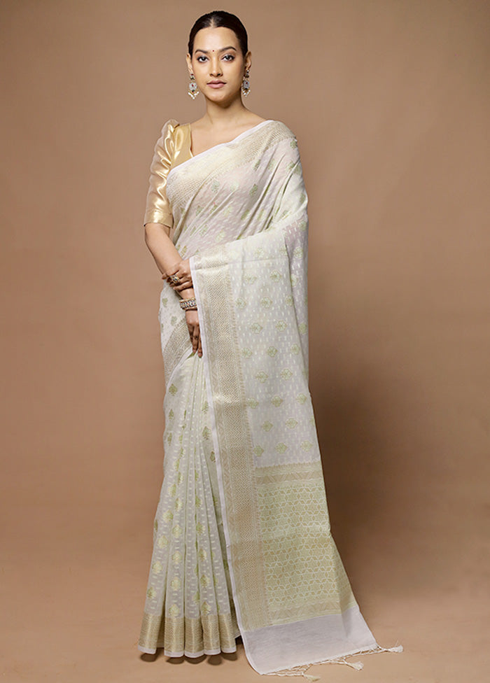 Grey Kora Silk Saree With Blouse Piece Outlet 2025 New