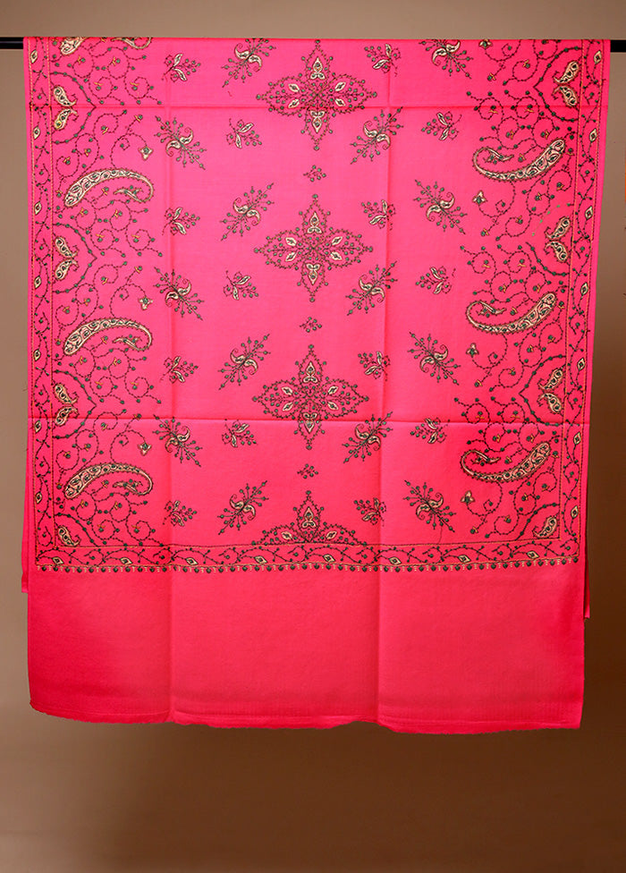 Pink Woven Work Shawl Sale Free Shipping